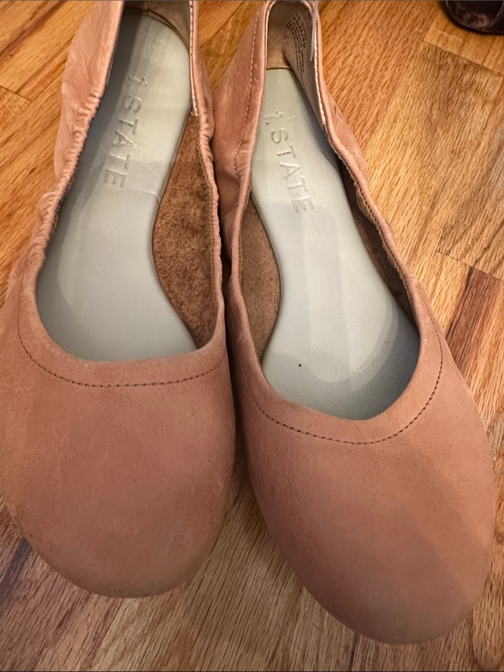1. State Women's Slip-On Ballet Flats in Blush Brown